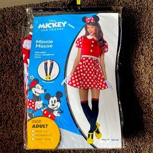 Minnie Mouse costume purchase for 64.99 plus gloves purchased separate for 14.99